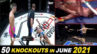 Top 50 MMA•KICKBOXING Brutal Knockouts, June 2021