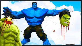 HULK VS BLUE HULK - EPIC BATTLE | Grand Theft Auto V