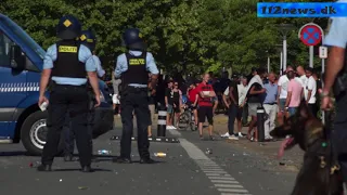 "Stram Kurs" demonstration endte i gadekamp i Slagelse Nordby