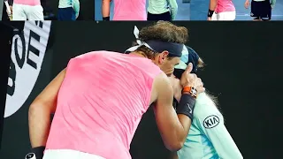 NADAL HIT A GIRL WITH THE BALL AND APOLOGISE FOR HER [Australia open]