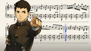 The Great Ace Attorney 2: Resolve - Overture to Pursuit ~ Omen 2017 (sheet music in description)