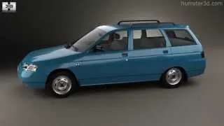 VAZ Lada 2111 wagon 1995 by 3D model store Humster3D.com