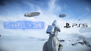 How does Star Wars Battlefront II look on PlayStation 5 | HOTH AT-AT’s (Raw PS5 Gameplay)