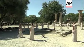 Olympic flame lighting ceremony, start of torch relay for Sochi Games