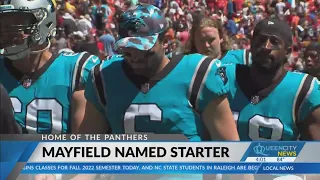 Baker Mayfield named starting quarterback for Carolina Panthers