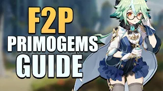 HOW TO FARM PRIMOGEMS | Free to Play Guide | Tips & Tricks | Genshin Impact