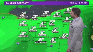 Cleveland weather: Soaking rain moves in tonight through the day Thursday