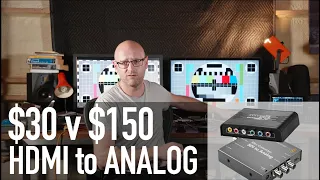 $30 vs $150 HDMI to Analog converter review & tear down