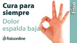 Haz estas 3 cosas y soluciona para siempre el DOLOR DE ESPALDA BAJA #lumbalgia