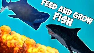 ТИГРОВАЯ АКУЛА ПРОТИВ ГИГАНТСКОЙ АКУЛЫ | Feed and Grow: Fish