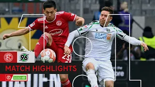 F95-Highlights | Fortuna Düsseldorf vs. Hannover 96 1:1 | Kalte Dusche in den Schlussminuten