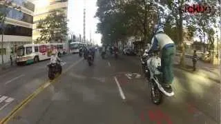 WCC 2012 WestCoast Connection. Occupy ALL Streets Motorcycle Wheelies Stunts and Police Chase
