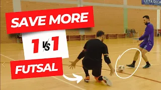 ULTIMATE 1vs1 saving goalkeeper tutorial #futsal #gk #goalkeeper