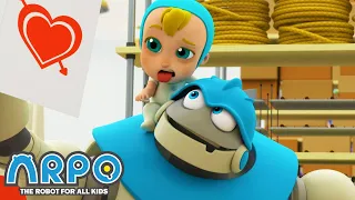 Arpo the Robot | ARPO FALLS IN LOVE! +More Funny Cartoons for Kids | Compilation | Arpo and Baby