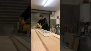 DeWalt plunge saw showing off its power!