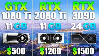 RTX 3090 vs RTX 2080 Ti vs GTX 1080 Ti - Test in 4K