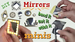 ~EASY~ MIRROR SHEETS to Use For MINIATURES || DIY Mini Mirrors || #miniaturemirrors #miniaturehacks
