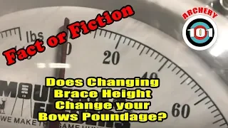 Trad Archery 101   Fact or Fiction; Change Poundage by Changing Brace Height