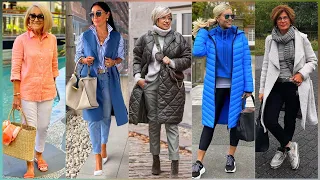 Vintage Clothing For Women Over 50 | Cold Outfits Style For Women 2023 | Winter Outfits Fashion