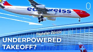 Sudden Drop: Edelweiss Airbus A340 Sinks Toward Runway After Takeoff