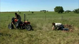 Meteorite Men footage from when 220 pound Admire pallasite pulled from the ground in Kansas
