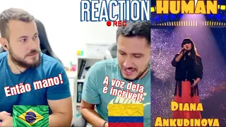 REACTION Diana Ankudinova - Human | Диана Анкудинова | Fantastic 👏👏| Ты супер! | REACT | 🇨🇴🇧🇷#402