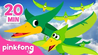 Terbanglah Pteranodon! | Kumpulan lagu dinosaurus | Kartun Anak | Pinkfong & Baby Shark