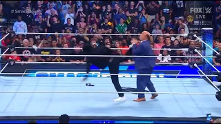 Jey Uso Attack Solo Sikoa and Paul Heyman (2/2) - WWE SmackDown 7/14/2023