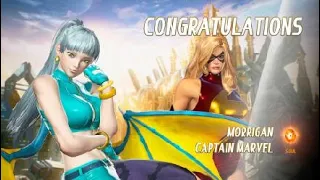 MARVEL VS. CAPCOM: INFINITE Arcade Mode -  Captain Marvel and Morrigan