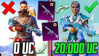 УДАЧНАЯ ПРОКАЧКА АККАУНТА на 20000 UC В PUBG MOBILE! ПРОКАЧАЛ ЛЕДНИК! ПРОКАЧАЛ АККАУНТ В ПУБГ МОБАЙЛ