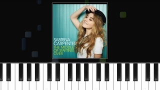 Sabrina Carpenter - "The Middle Of Starting Over" Piano Tutorial - Chords - How To Play - Cover