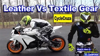 Textile Vs Leather Motorcycle Gear: Leather Gear Necessary?