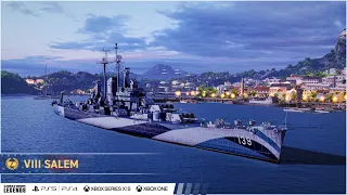 Крейсер SALEM в WORLD OF WARSHIPS LEGENDS