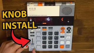 How to install the EP–133 K.O.II Fader Knob