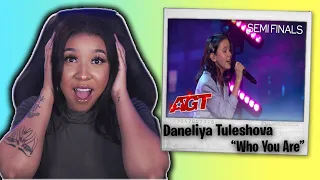 Daneliya Tuleshova Sings  "Who You Are" - America's Got Talent 2020 | REACTION