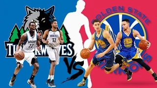 Minnesota Timberwolves vs Golden State Warriors | Full Game | March 21, 2016 | NBA 2K16 HD 60fps