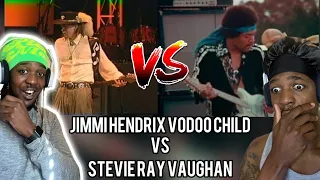 FIRST TIME HEARING Jimi Hendrix - Voodoo Child (Slight Return) vs Stevie Ray Vaughan - Voodoo Child