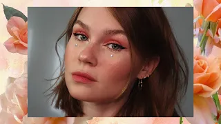 мой повседневный эстетичный монохромный макияж без тональника // aesthetic everyday makeup 🕊️