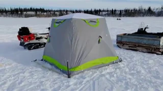 Видео обзор палатки для зимней рыбалки Лотос куб 3 термо