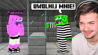 PALIONKA ODWIEDZIŁA MNIE w NAJGORSZYM WIĘZIENIU w Minecraft!