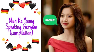 Compilation of Moon Ga Young Speaking German