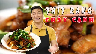 THỊT RANG CHÁY CẠNH - cách rang ngon chuẩn vị nhà hàng I Cùng Cháu Vào Bếp