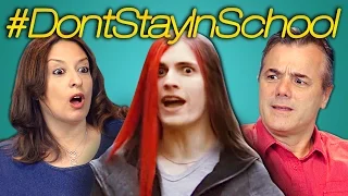 PARENTS REACT TO DON'T STAY IN SCHOOL