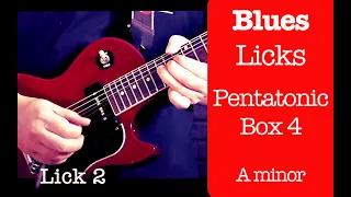 Blues licks using Pentatonic Box 4 Blues Lesson