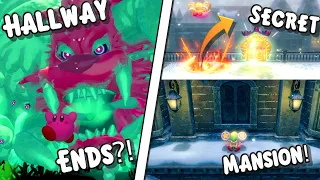 10 INSANE Secrets You MISSED in Kirby and the Forgotten Land! [Secret Mansion/Hallway's End!]