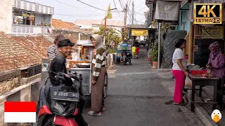 Real Life in Bandung🇮🇩 Walking in Narrow Hidden Alley in Indonesia (4K HDR)