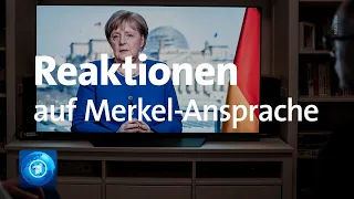 Corona-Krise: Erste Reaktionen auf die Ansprache von Kanzlerin Merkel