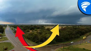 The most insane Texas Tornado Outbreak - Drone Chase Wedge Tornado into Oklahoma