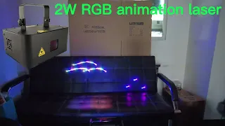 2W RGB animation laser