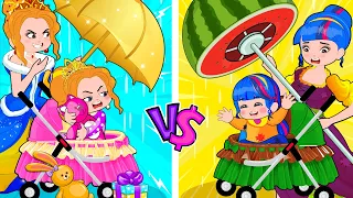 Your Mom Vs My Mom! Who is the Best Mommy?! Funny Situations | Poor Princess Life Animation